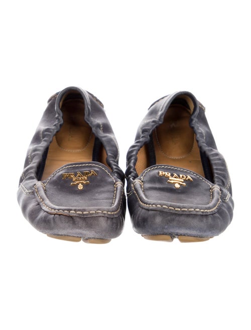 Prada Leather Moccasins