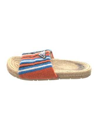 Prada Terry Cloth Striped Espadrilles