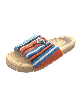 Prada Terry Cloth Striped Espadrilles