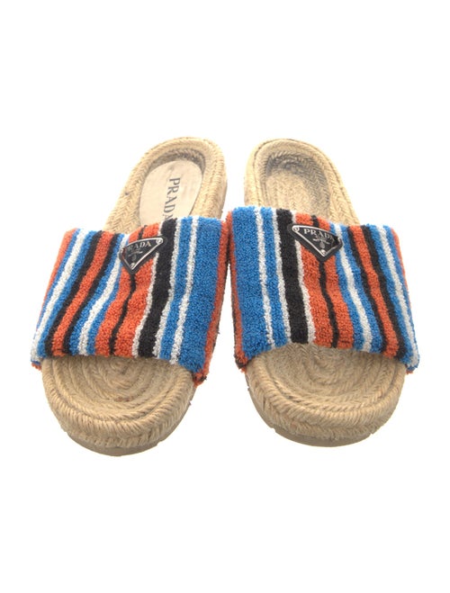 Prada Terry Cloth Striped Espadrilles