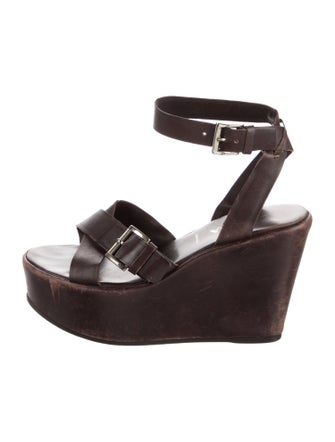 Prada Leather Slingback Sandals