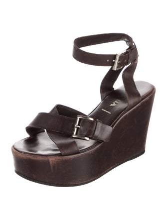 Prada Leather Slingback Sandals