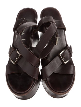 Prada Leather Slingback Sandals