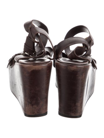 Prada Leather Slingback Sandals
