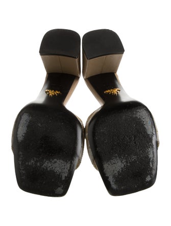 Prada Canvas Printed Slides