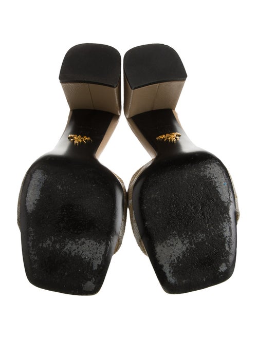 Prada Canvas Printed Slides