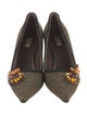 Prada Tweed Tweed Pattern Pumps