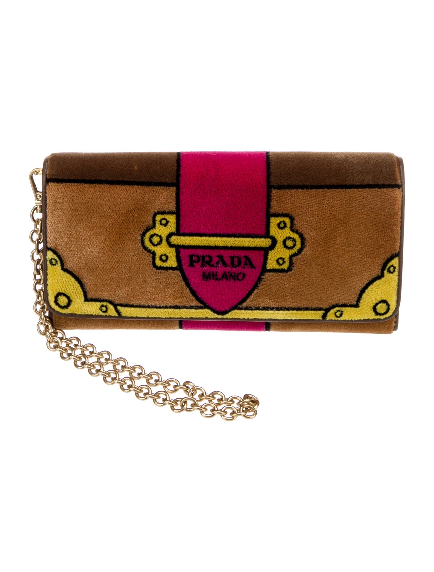 Prada Velvet Cahier Clutch
