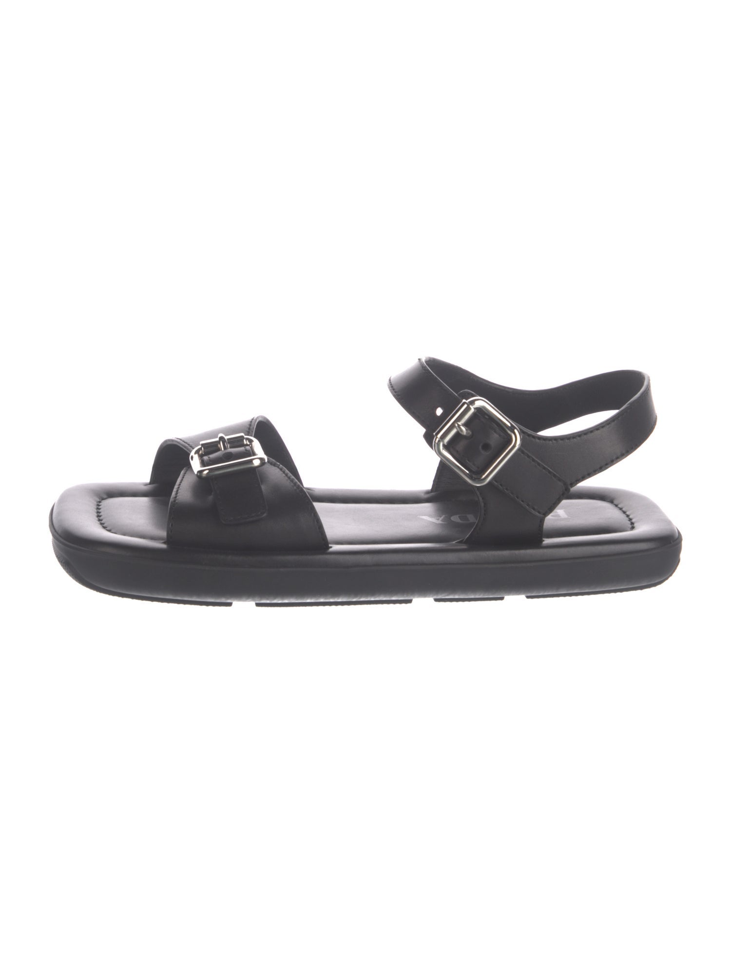 Prada Leather Slingback Sandals