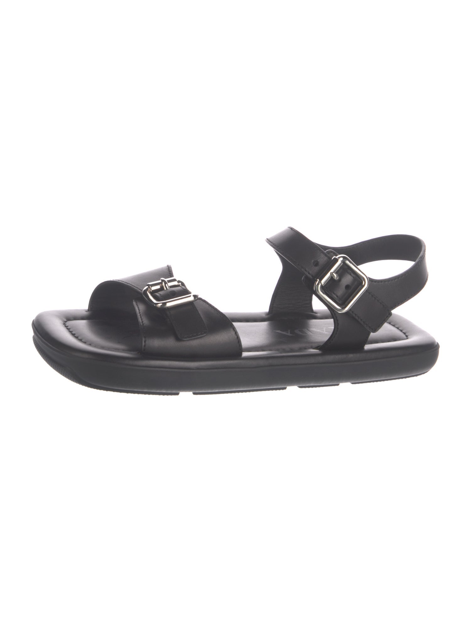 Prada Leather Slingback Sandals