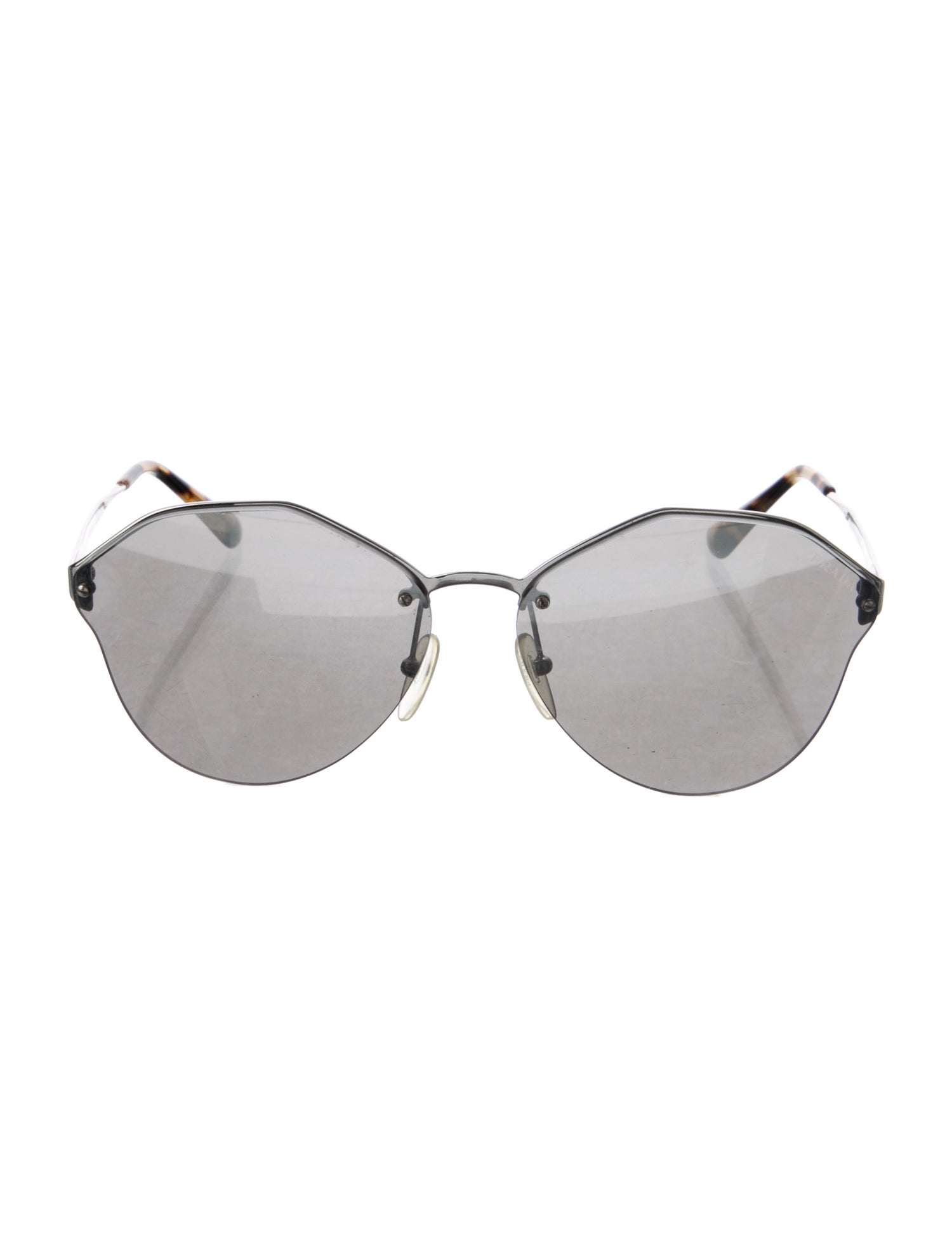 Prada Oversize Mirrored Sunglasses