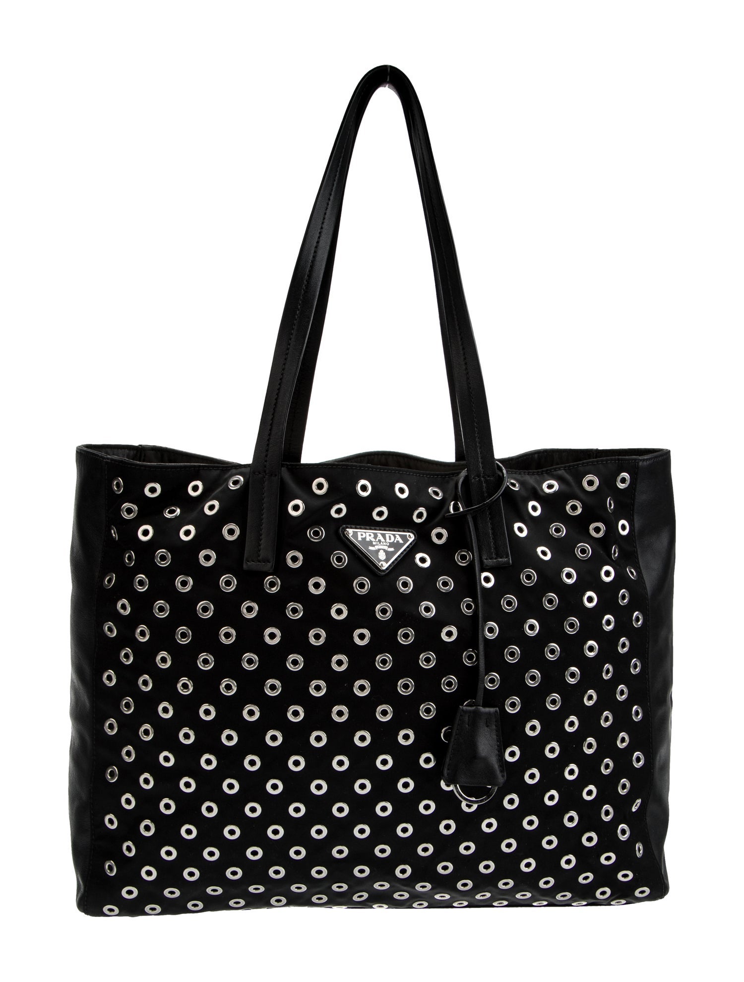Kate Spade New York Leather Floral Tote Bag - Black Totes