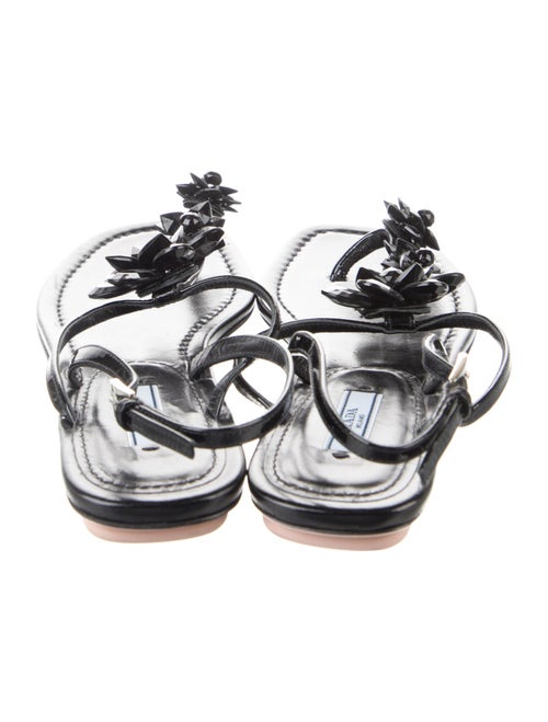 Prada Patent Leather Slingback Sandals