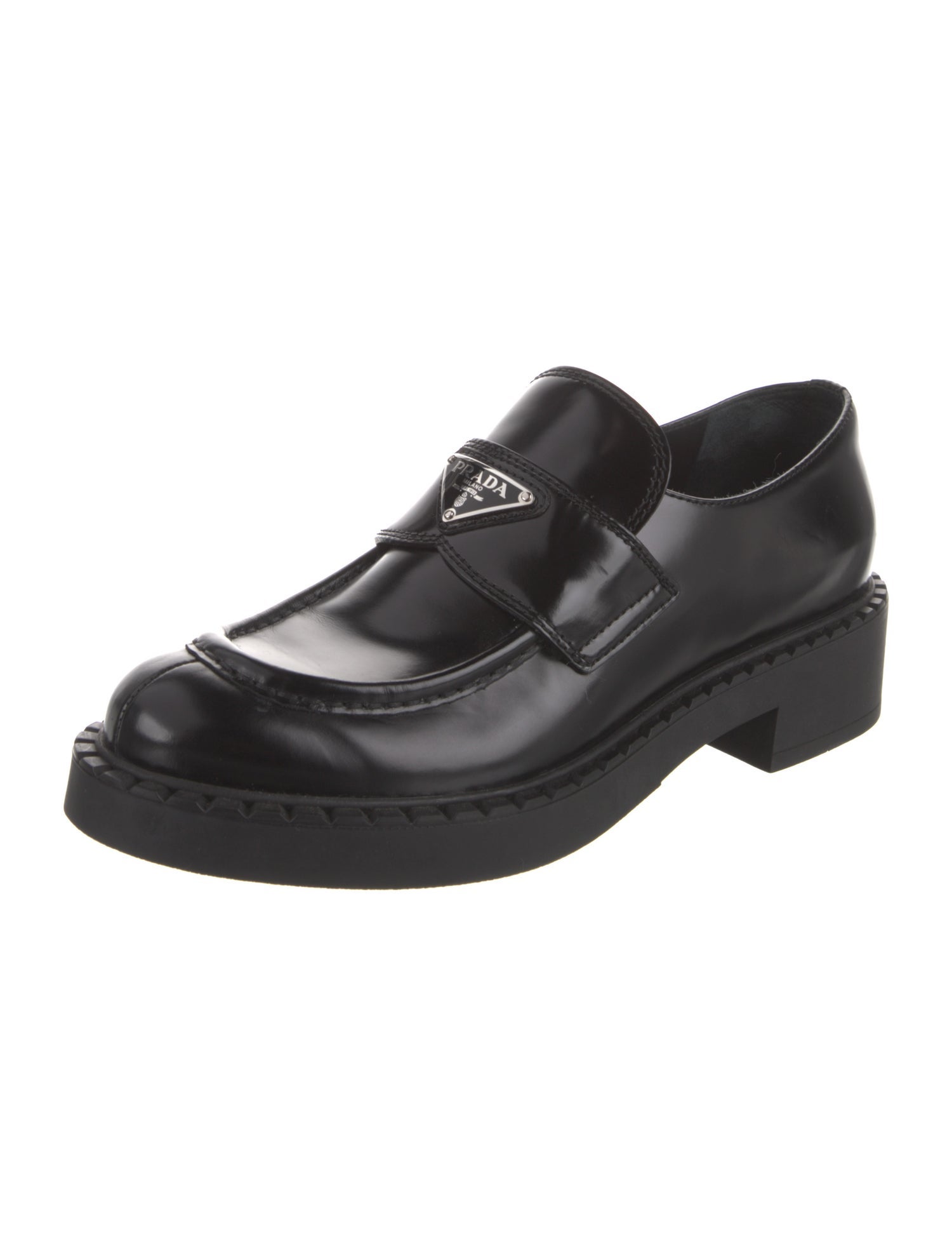 Prada Leather Mary Jane Flats