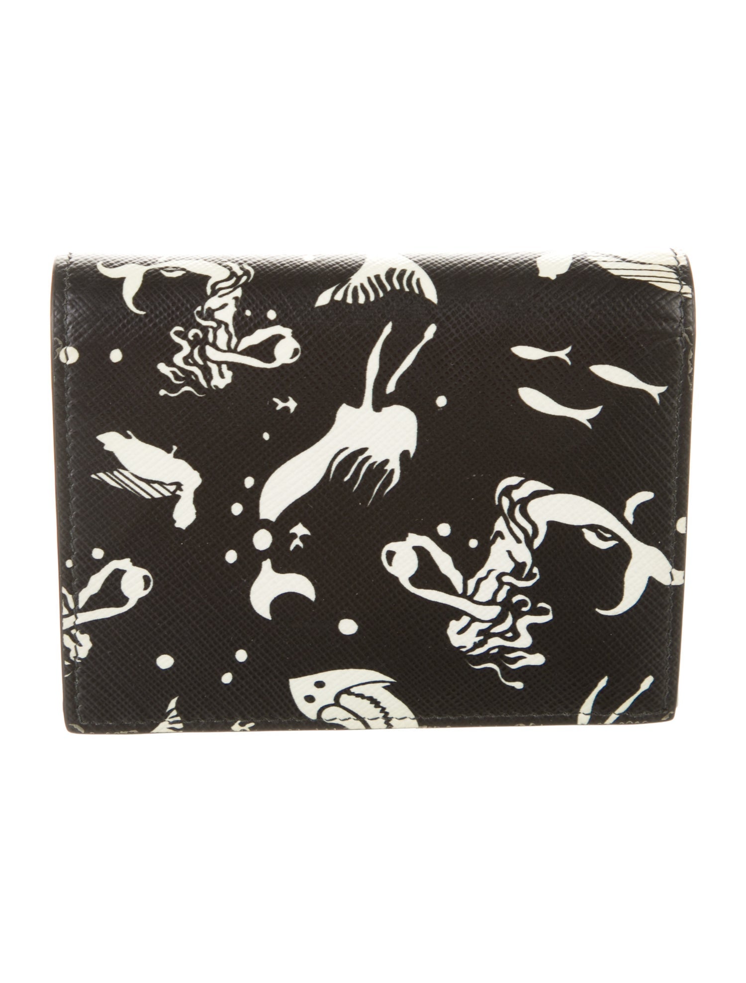 Prada Saffiano Lux Leather Compact Wallet