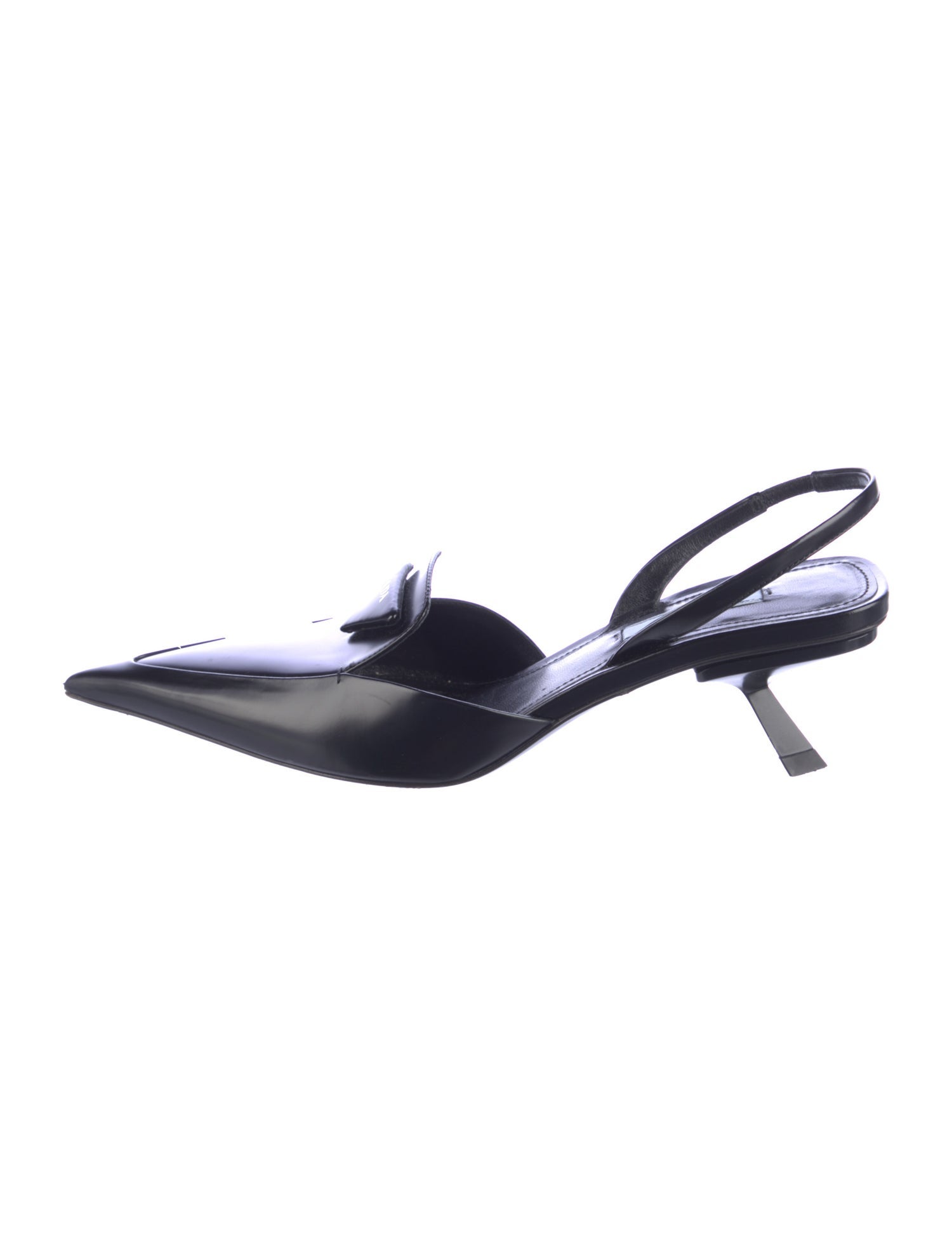 Prada Leather Slingback Sandals
