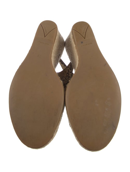 Prada Leather Animal Print Espadrilles