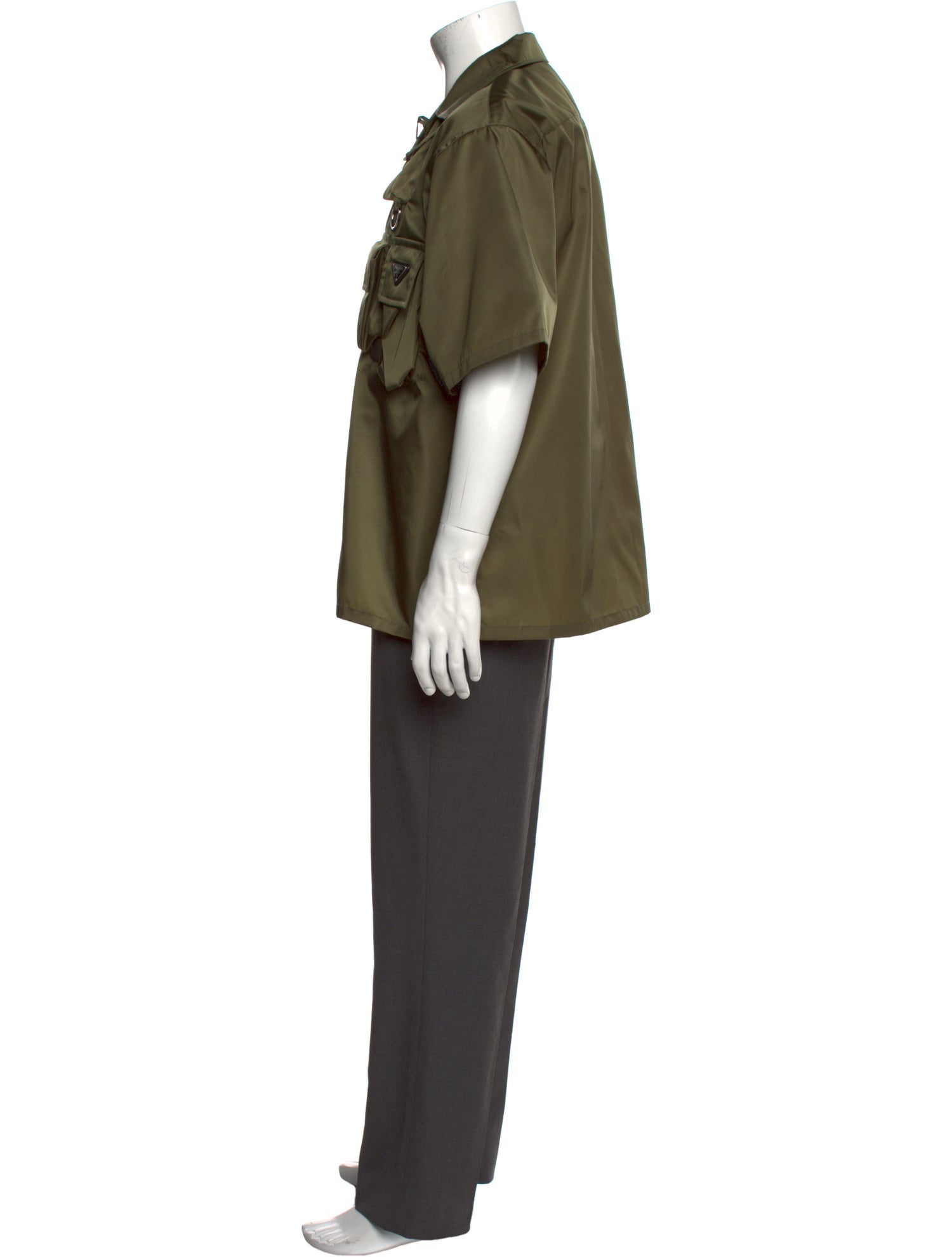 Prada 2024 Enameled Metal Triangle Shirt