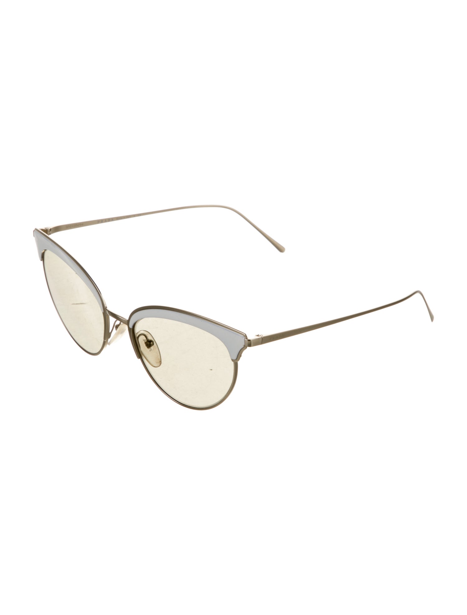 Prada Cat-Eye Mirrored Sunglasses