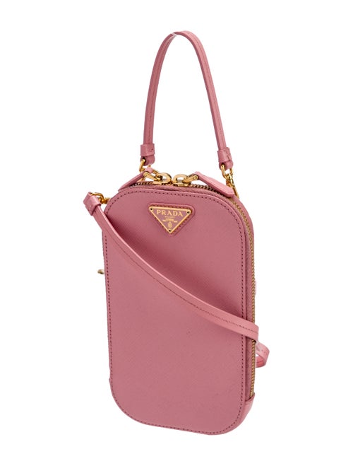 Prada Enameled Metal Triangle Triangle