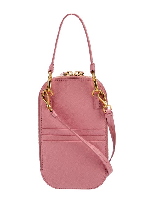 Prada Enameled Metal Triangle Triangle