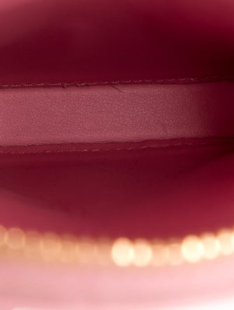 Prada Enameled Metal Triangle Triangle