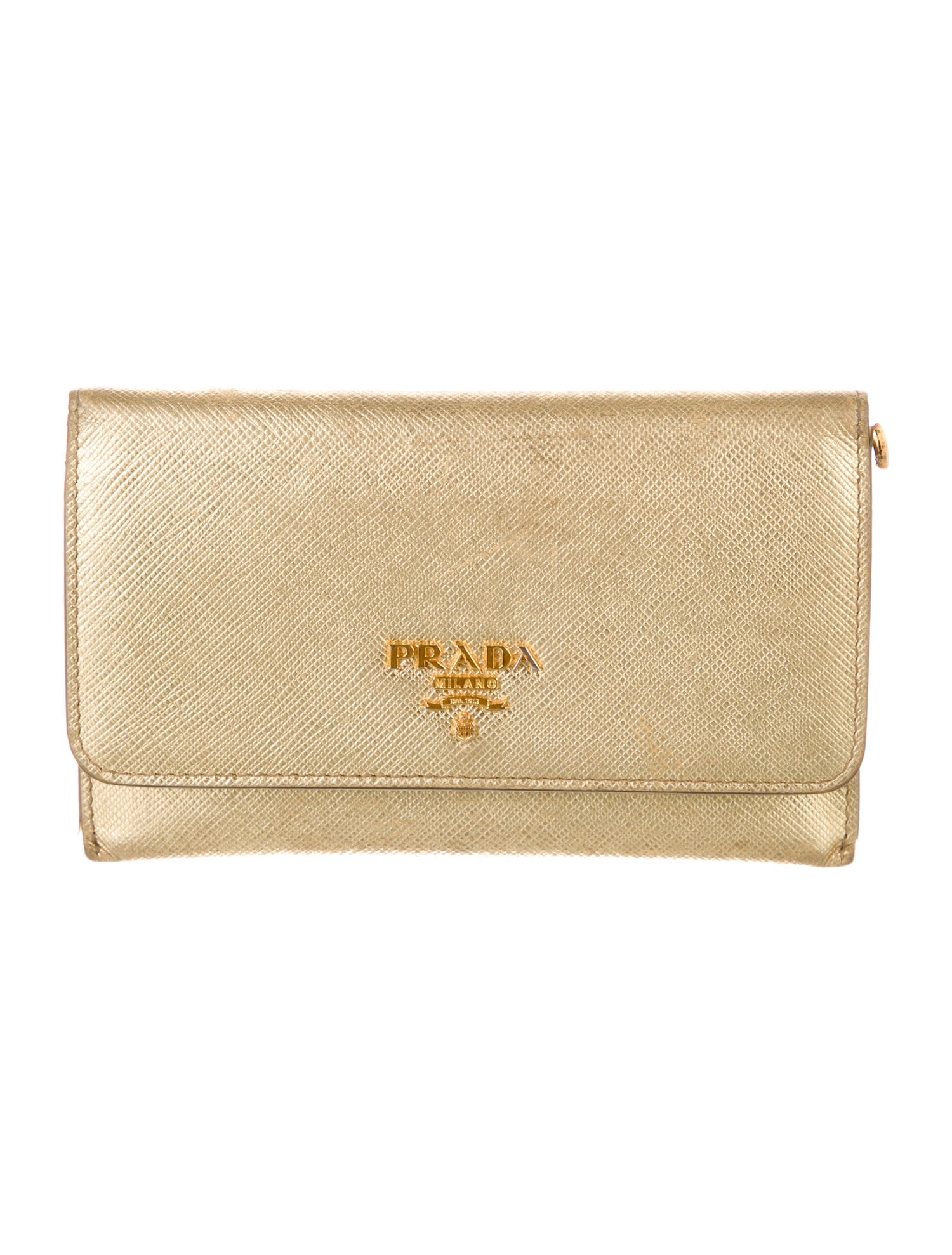 Prada Saffiano Lux Leather Continental Wallet