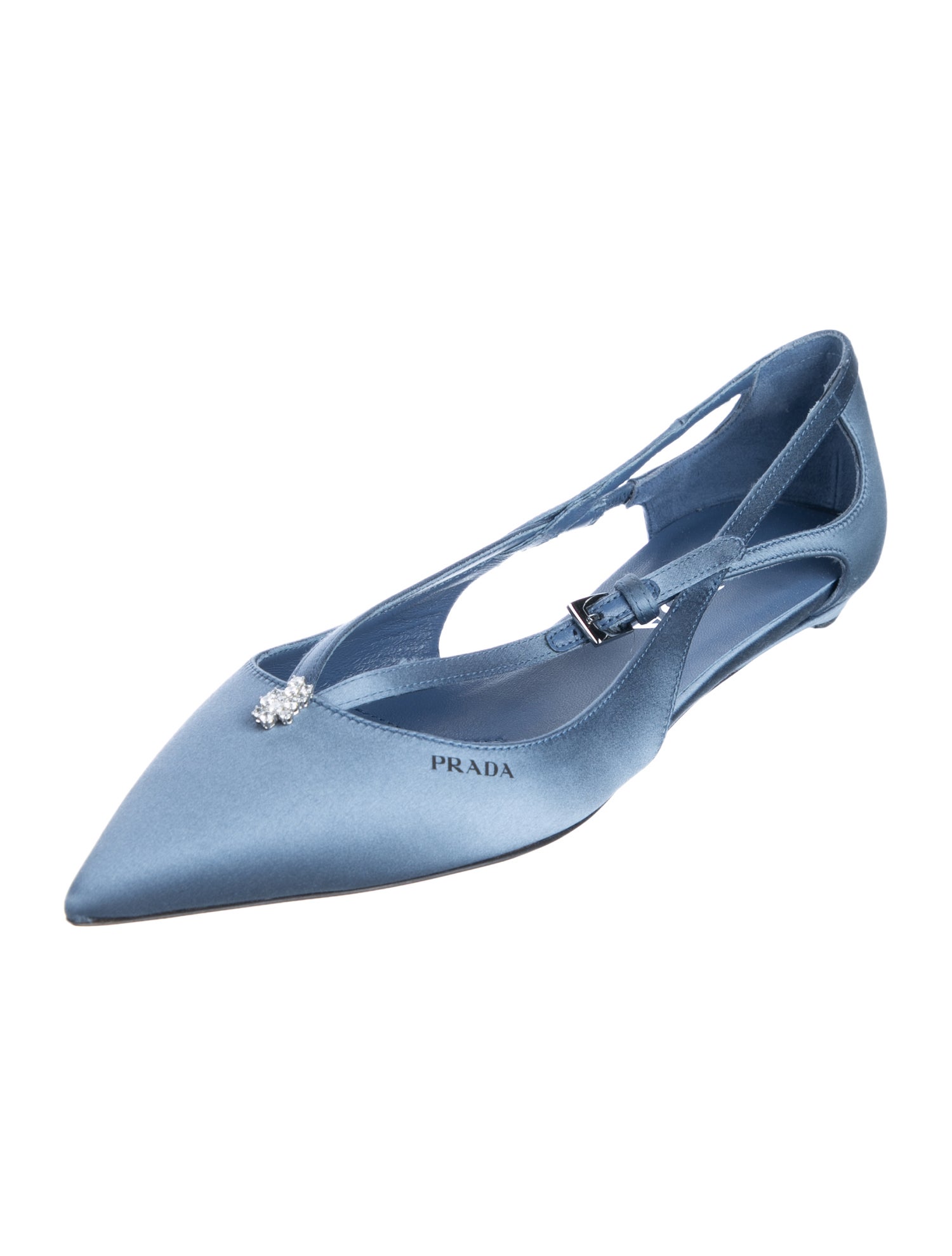 Prada Satin Slingback Sandals