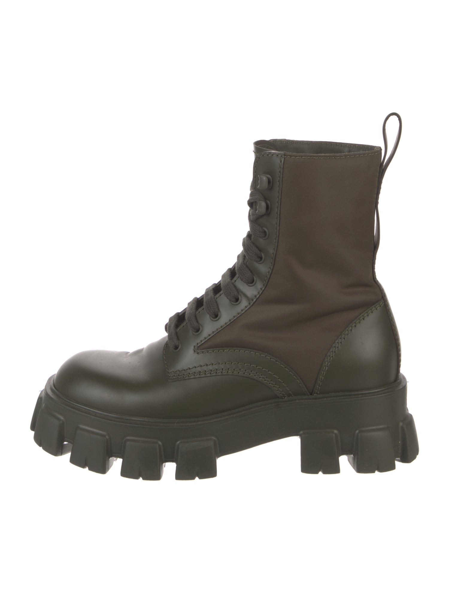 Prada Nylon Combat Boots