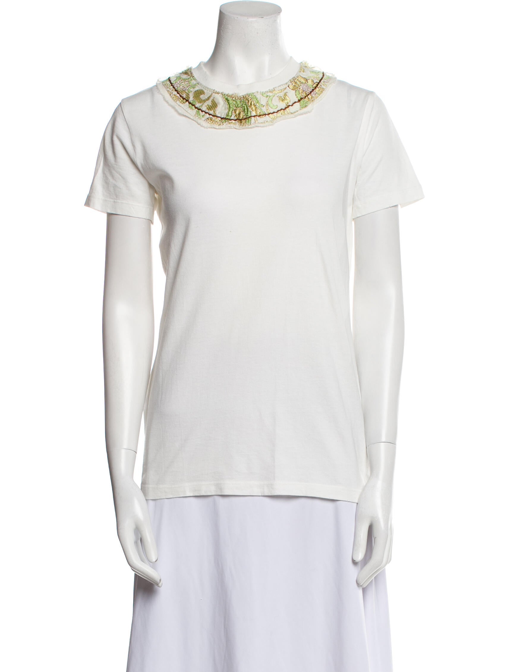 Prada 2015 Scoop Neck T-Shirt