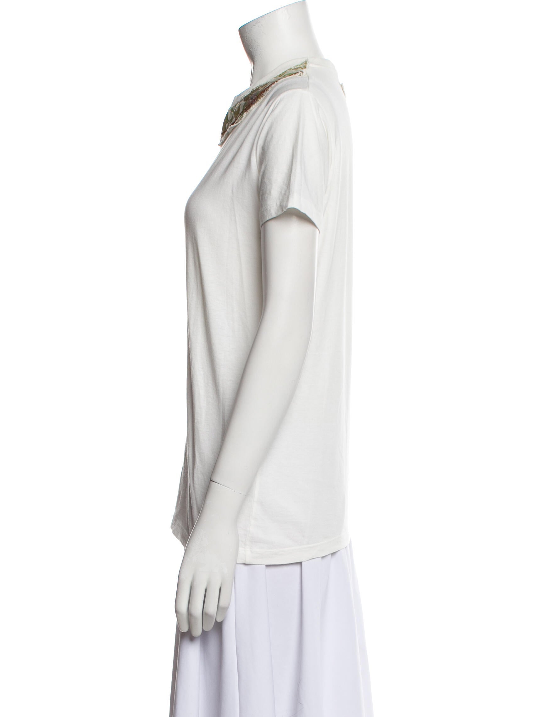 Prada 2015 Scoop Neck T-Shirt