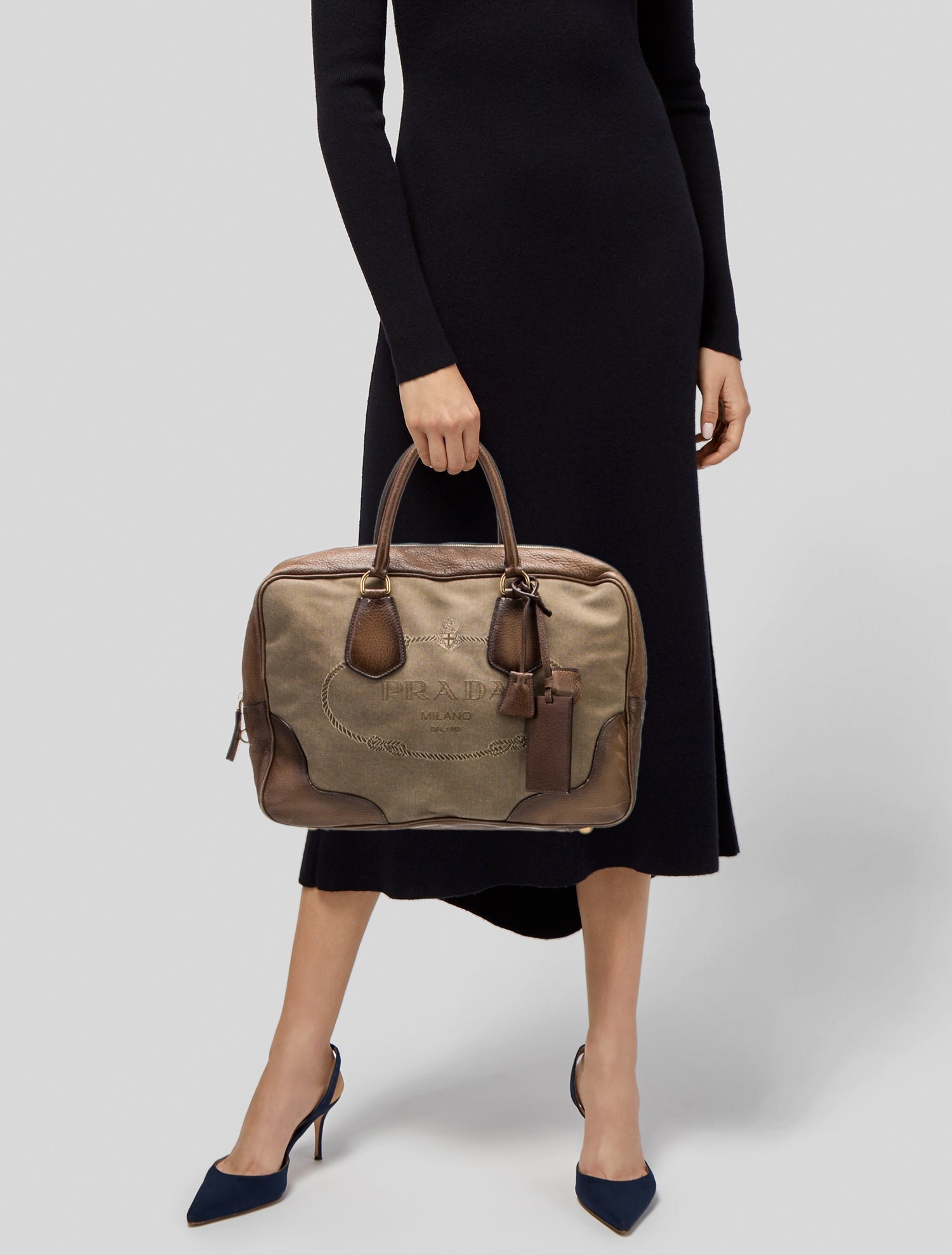 Prada Vitello Daino Leather Briefcase