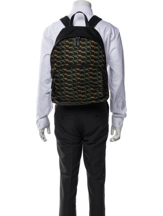 Prada Saffiano Leather Tessuto Stampata Backpack