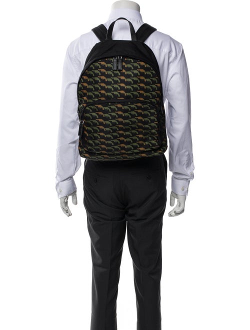 Prada Saffiano Leather Tessuto Stampata Backpack
