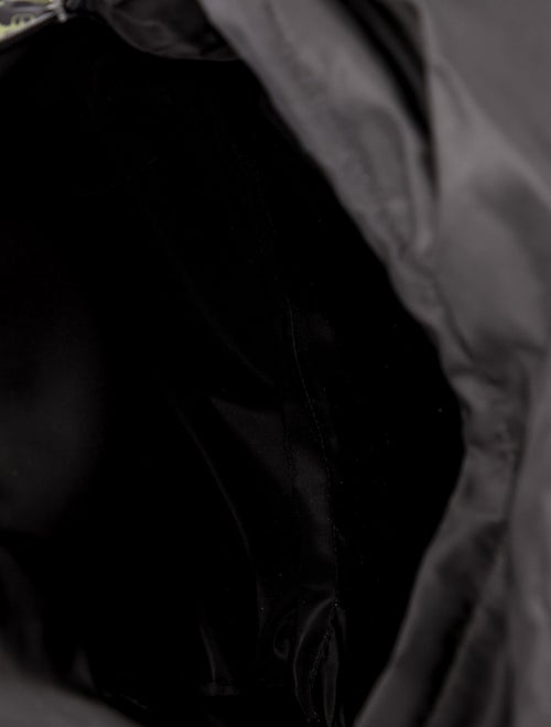 Prada Saffiano Leather Tessuto Stampata Backpack