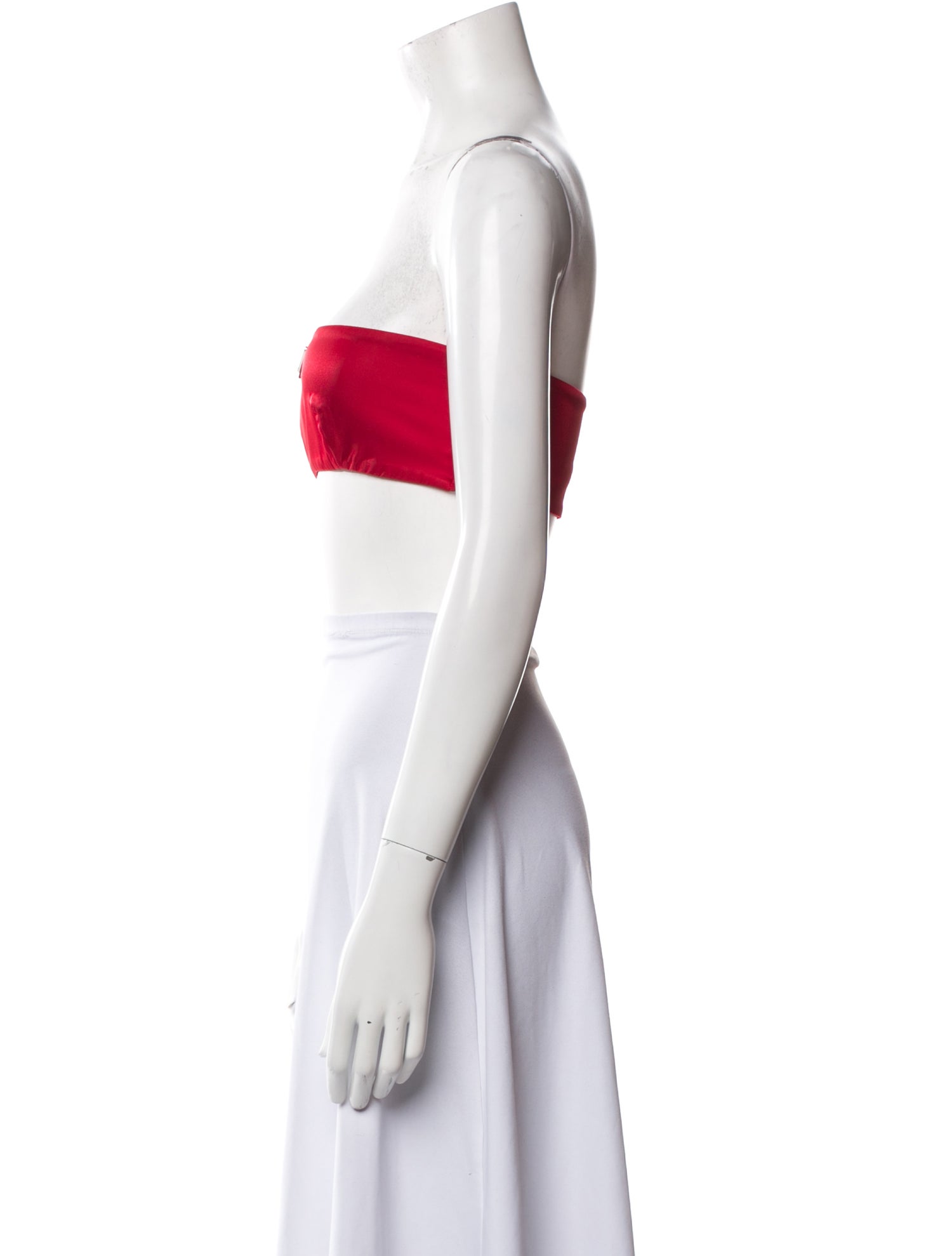 Prada 2021 Strapless Crop Top