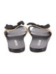 Prada Straw Bow Accents Slides
