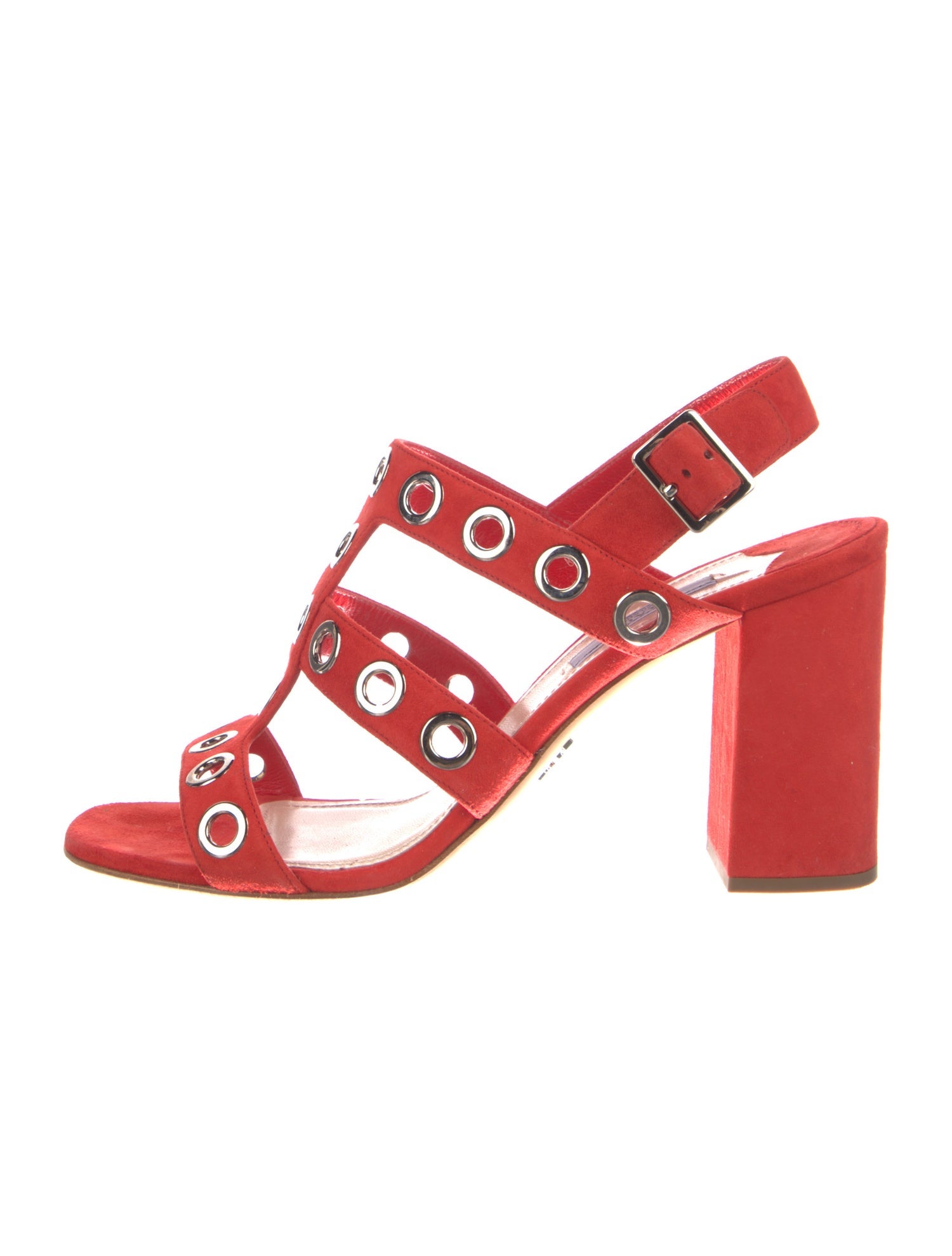 Prada Suede Slingback Sandals