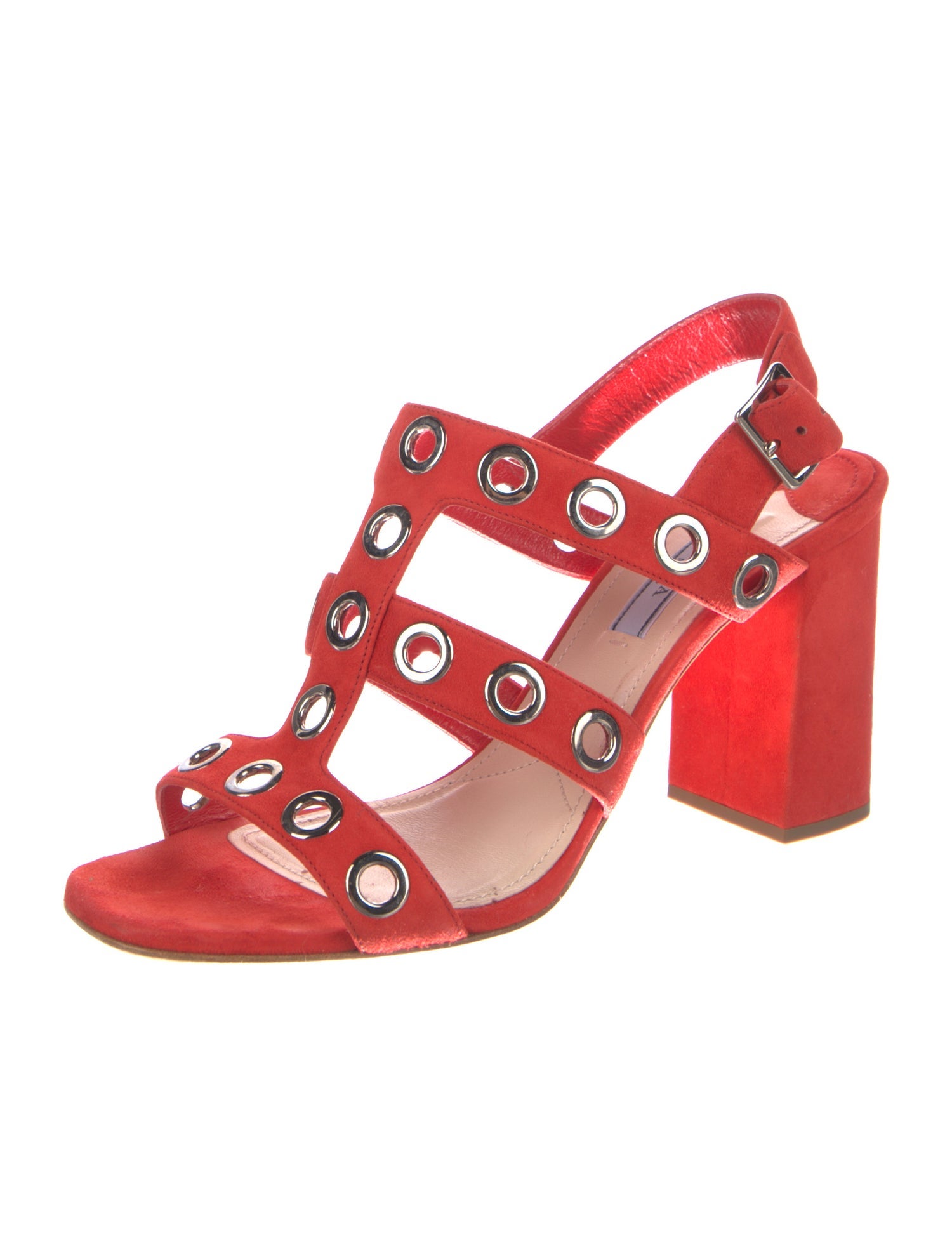 Prada Suede Slingback Sandals