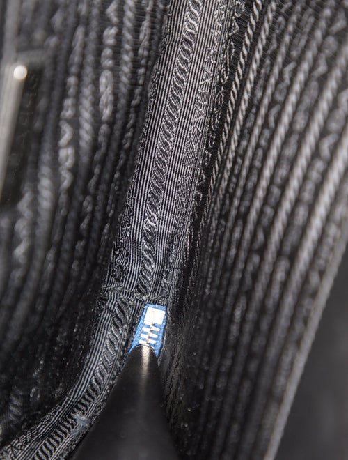 Prada Enameled Metal Triangle Crossbody Bag