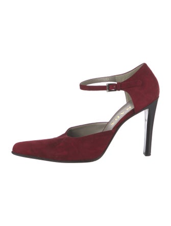 Prada Suede D'Orsay Pumps