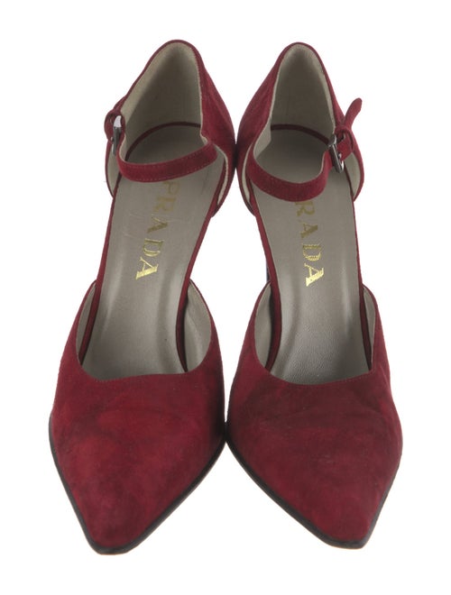 Prada Suede D'Orsay Pumps