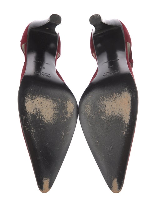 Prada Suede D'Orsay Pumps