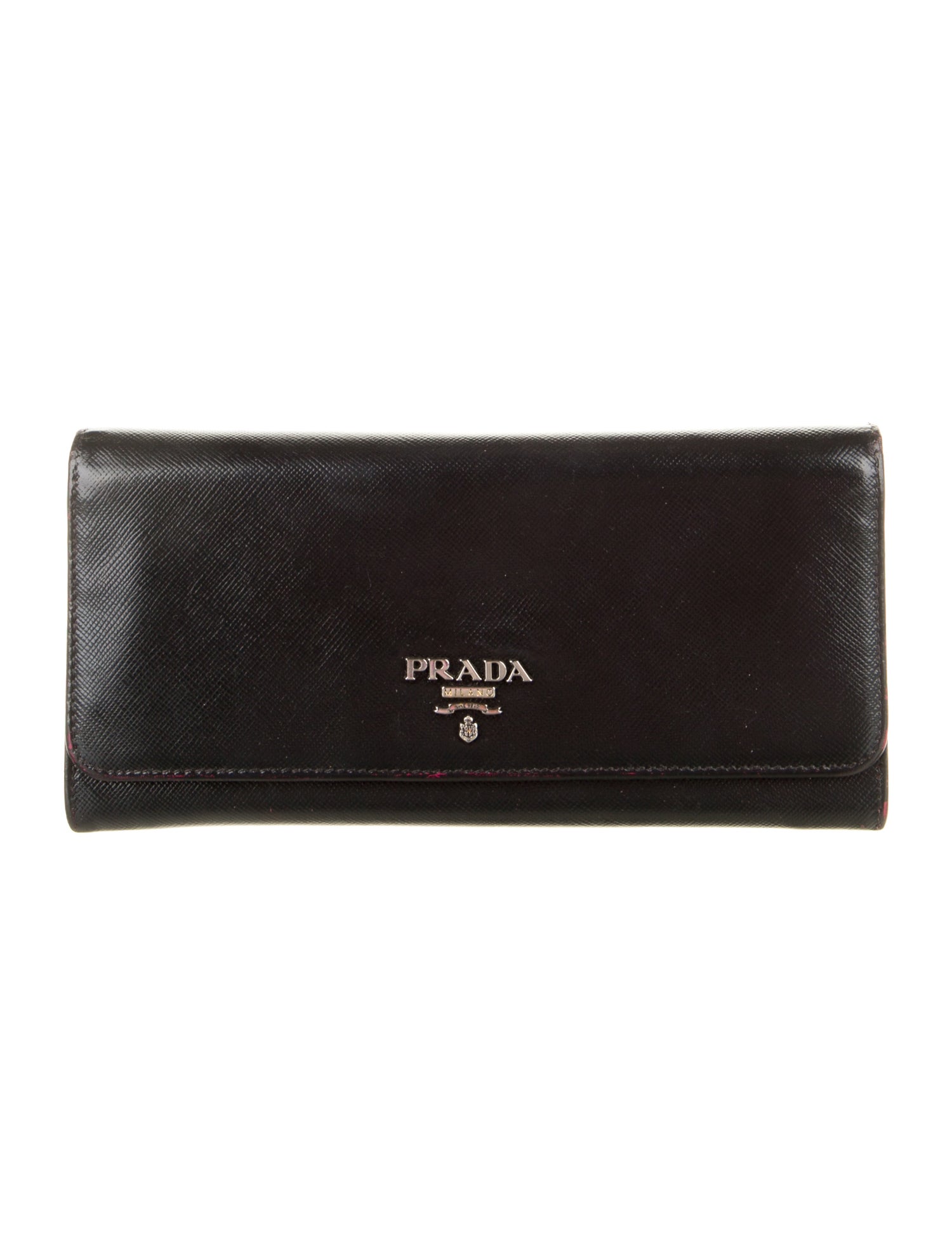 Prada Saffiano Metal Leather Continental Wallet