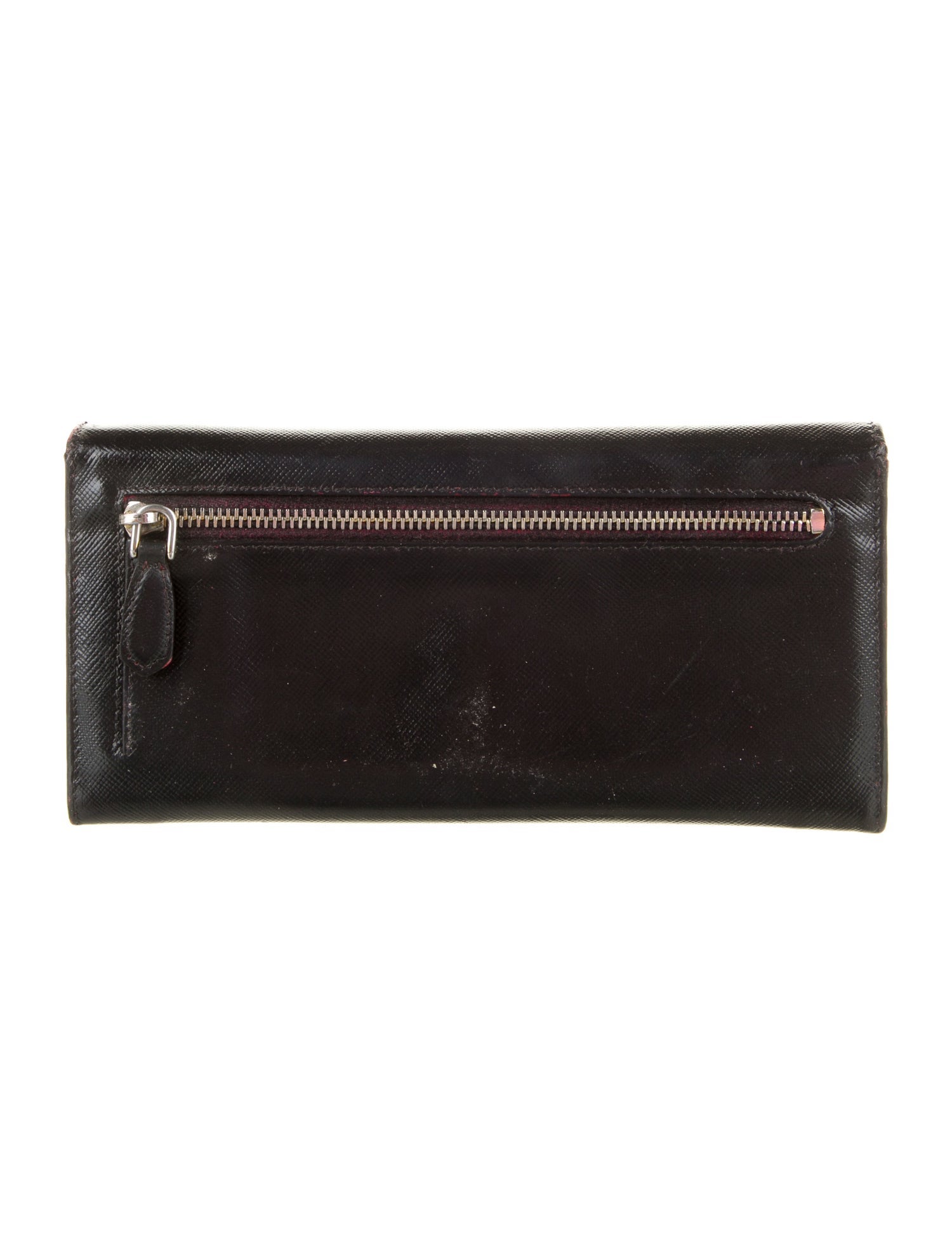 Prada Saffiano Metal Leather Continental Wallet