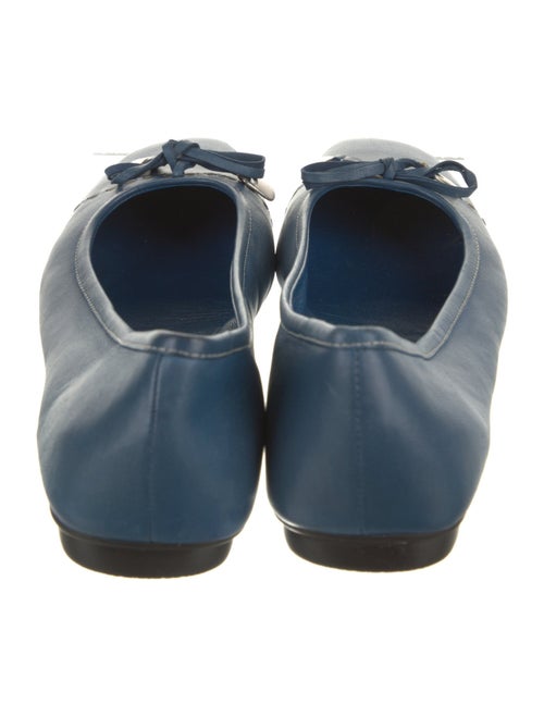 Prada Leather Bow Accents Flats