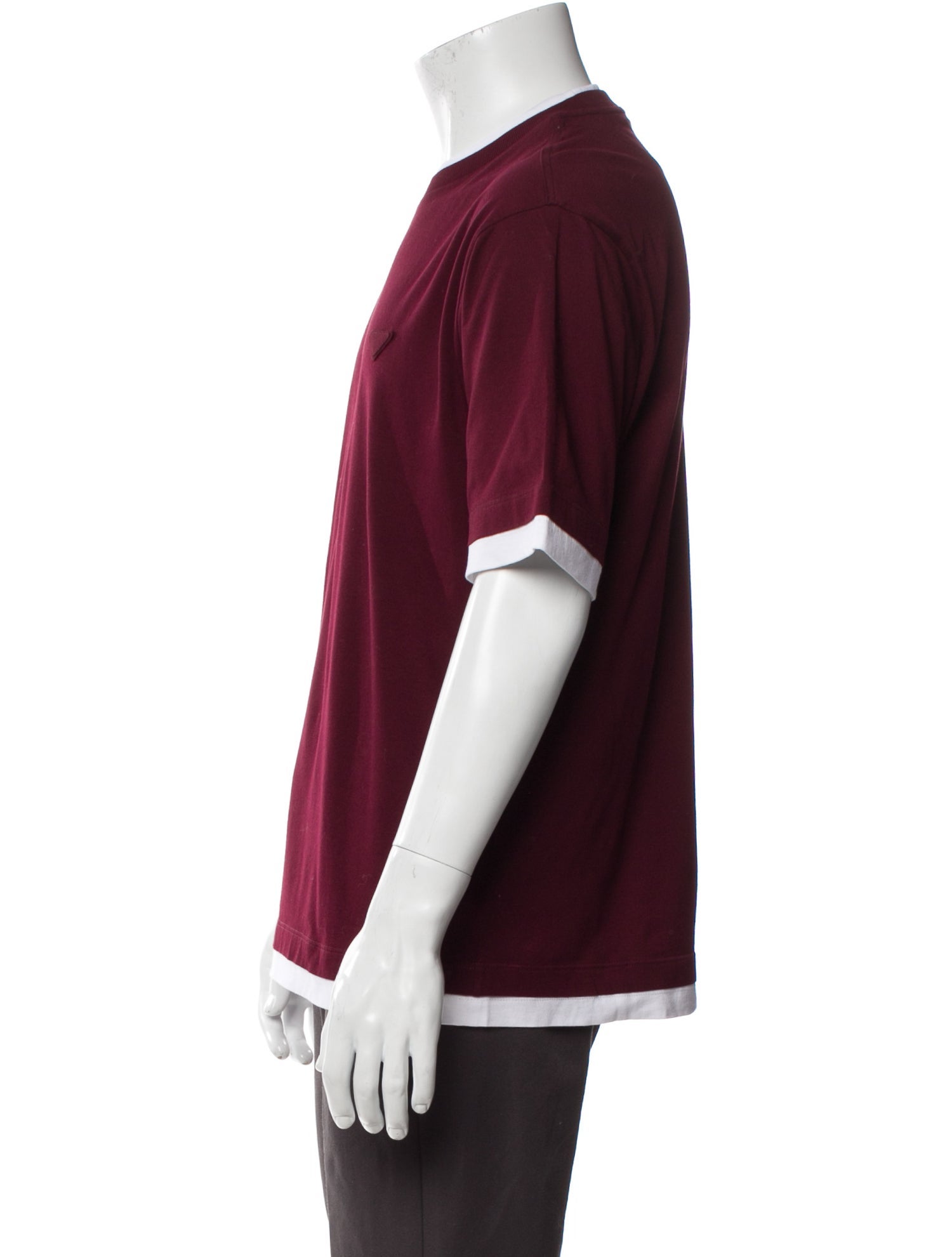 Prada 2024 Enameled Metal Triangle T-Shirt