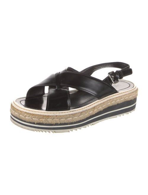 Prada Leather Espadrilles