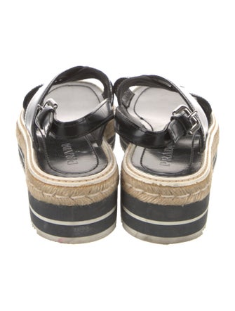 Prada Leather Espadrilles