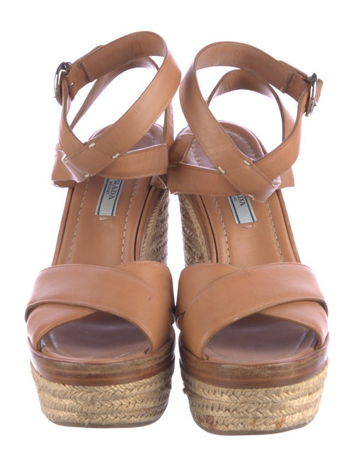 Prada Leather Espadrilles